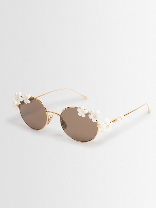 Loewe: Signature oval metal sunglasses - women_1 | Luisa Via Roma