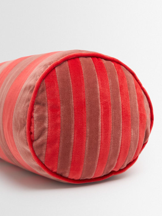 Christina Lundsteen: Striped bolster - Tomato/Blush - ecraft_1 | Luisa Via Roma