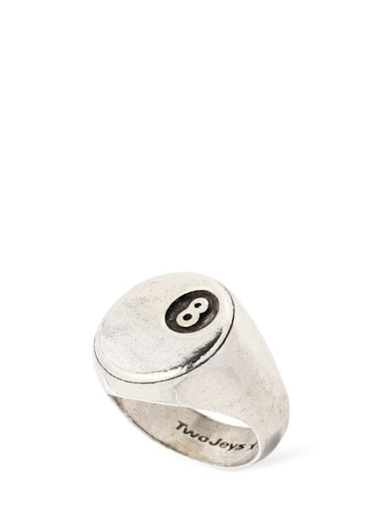 TwoJeys: 8 Ball ring - Silver - men_0 | Luisa Via Roma
