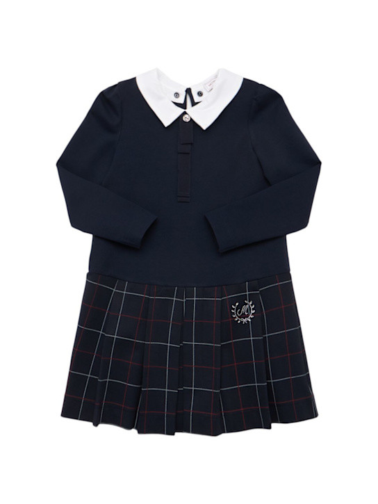 Monnalisa: Punto Milano dress - kids-girls_0 | Luisa Via Roma