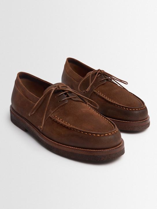 Marsell: Moccar loafers - Brown - men_1 | Luisa Via Roma