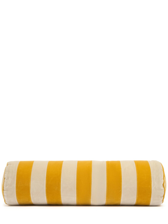 Christina Lundsteen: Striped bolster - Mustard - ecraft_0 | Luisa Via Roma