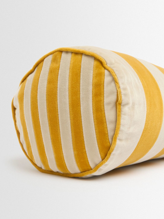 Christina Lundsteen: Striped bolster - Mustard - ecraft_1 | Luisa Via Roma