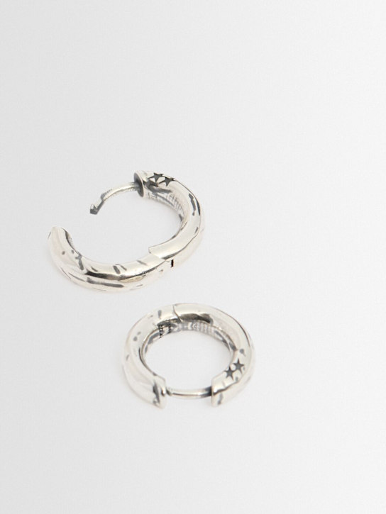 TwoJeys: Big hoop earrings - Silver - men_1 | Luisa Via Roma