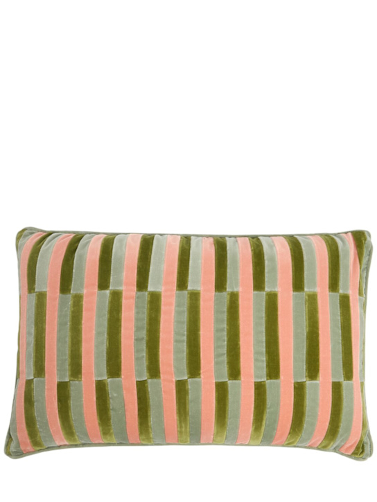 Christina Lundsteen: Thea rectangular cushion - Mint/Leaves - ecraft_0 | Luisa Via Roma