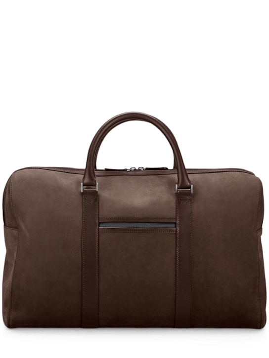Carl Friedrik: Compact weekender 24L leather bag - men_0 | Luisa Via Roma