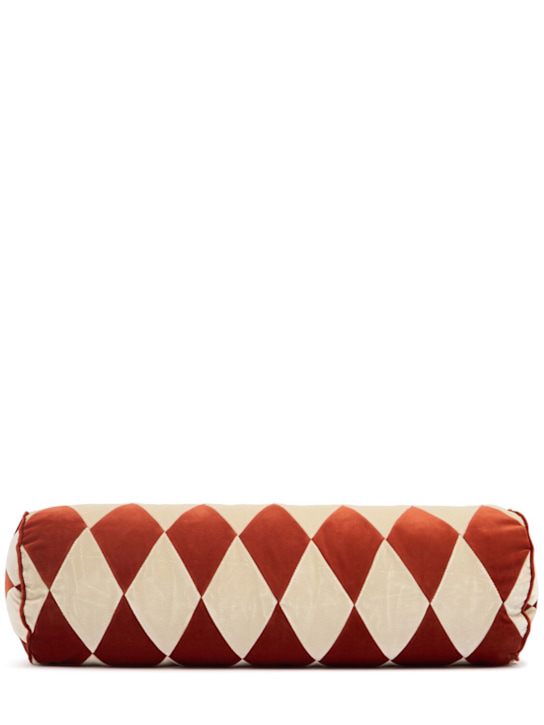 Christina Lundsteen: Harlequin bolster w/ piping - ecraft_0 | Luisa Via Roma