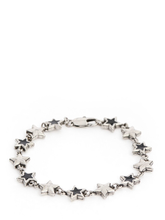 TwoJeys: Black enameled stars bracelet - men_0 | Luisa Via Roma