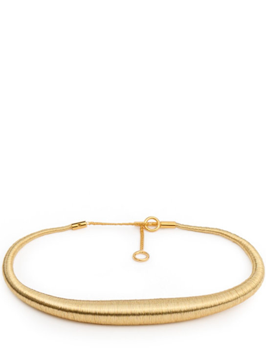 Jil Sander: Brass collar necklace - women_0 | Luisa Via Roma