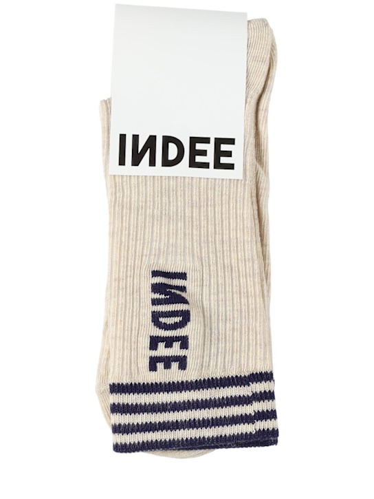 INDEE: Cotton blend socks - オフホワイト - kids-boys_0 | Luisa Via Roma