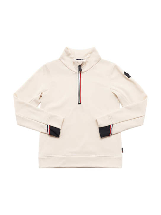 Moncler Grenoble: Polartec half-zip tech sweatshirt - kids-girls_0 | Luisa Via Roma