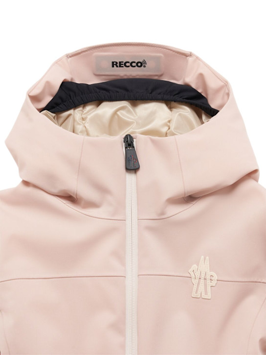 Moncler Grenoble: Yoline hooded nylon ski jacket - kids-girls_1 | Luisa Via Roma