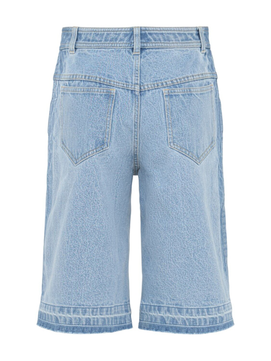 Christopher Esber: Fossil denim shorts - Blue - women_1 | Luisa Via Roma