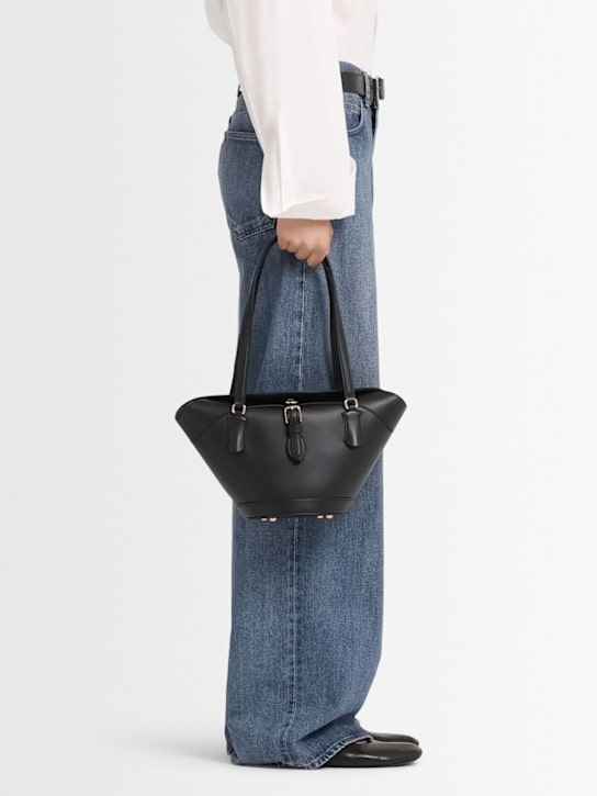 Dolce&Gabbana: Leather shoulder bag - Black - women_1 | Luisa Via Roma