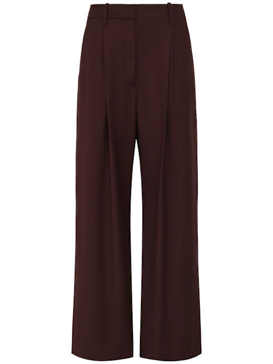 A.EMERY: Goddard wool tailoring wide pants - Purple - women_0 | Luisa Via Roma