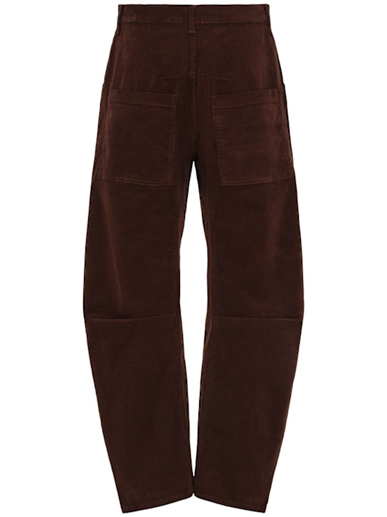 Nili Lotan: Shon cotton blend wide pants - women_1 | Luisa Via Roma
