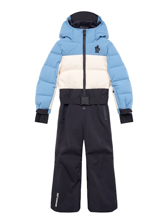 Moncler Grenoble: Nylon hooded ski suit - kids-boys_0 | Luisa Via Roma