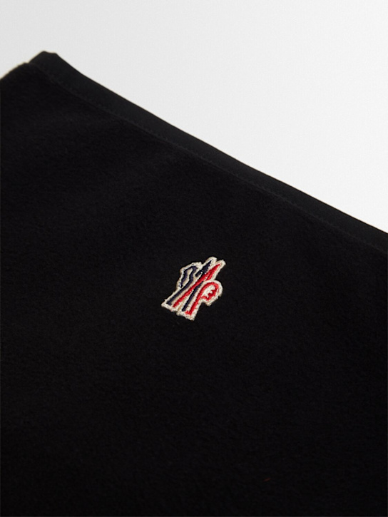 Moncler Grenoble: Tricolour trimmed tech neck warmer - kids-boys_1 | Luisa Via Roma