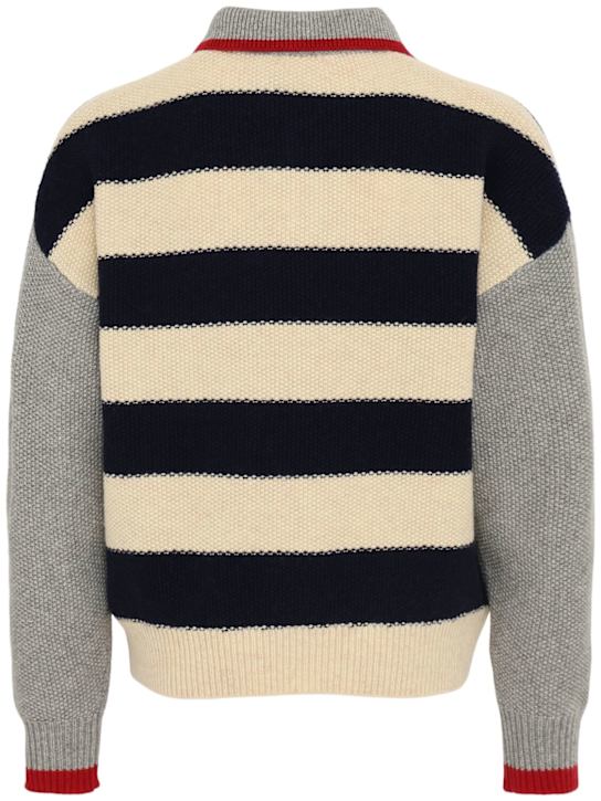 INDEE: Wool blend sweater - グレー - kids-boys_1 | Luisa Via Roma
