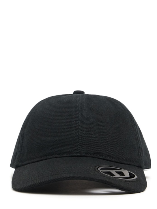 Diesel: Metal Oval-D cotton baseball cap - men_0 | Luisa Via Roma