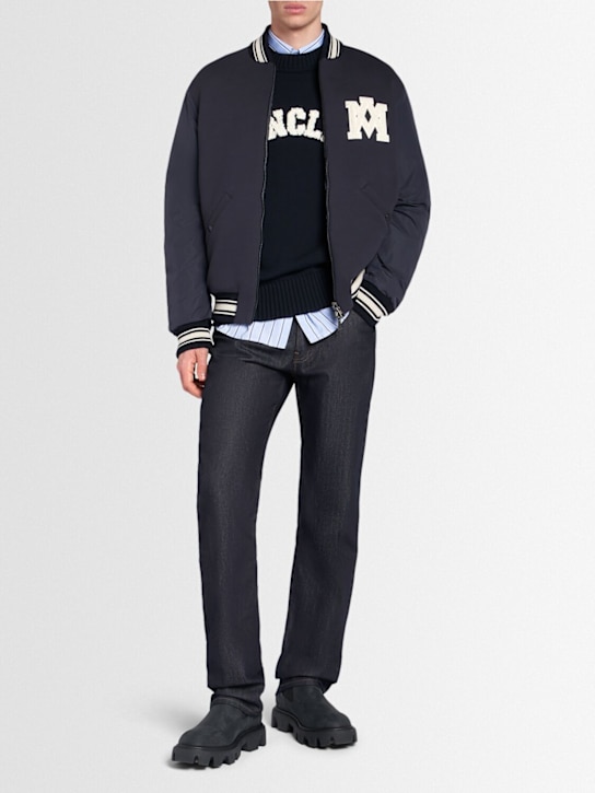 Moncler: Comfort cotton blend denim jeans - Rhodonite - men_1 | Luisa Via Roma