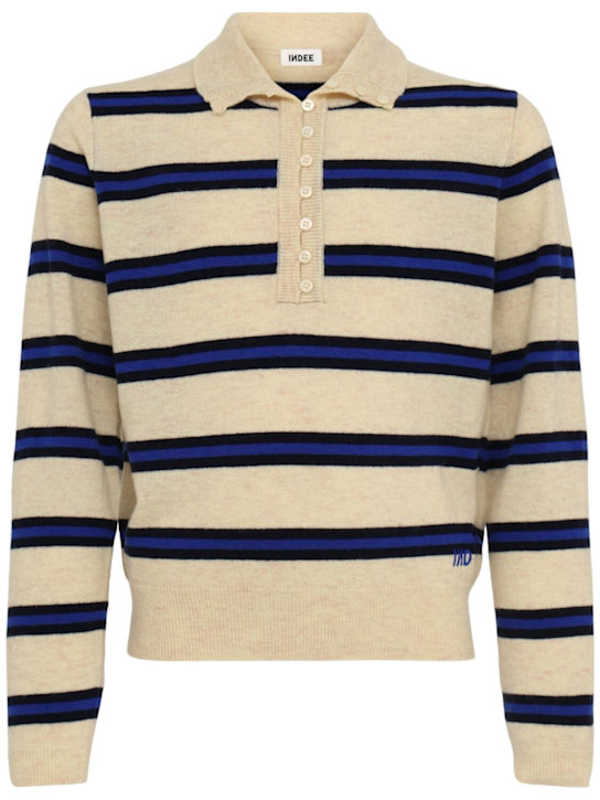 INDEE: Wool blend sweater - オフホワイト - kids-boys_0 | Luisa Via Roma