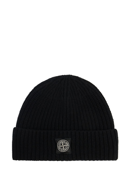 Stone Island: Geelong light wool beanie - men_0 | Luisa Via Roma