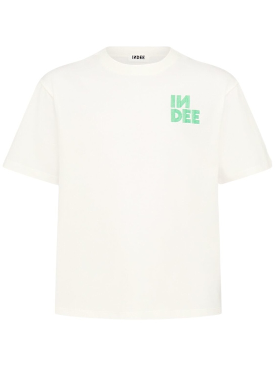 INDEE: Cotton jersey t-shirt - Off White - kids-boys_0 | Luisa Via Roma