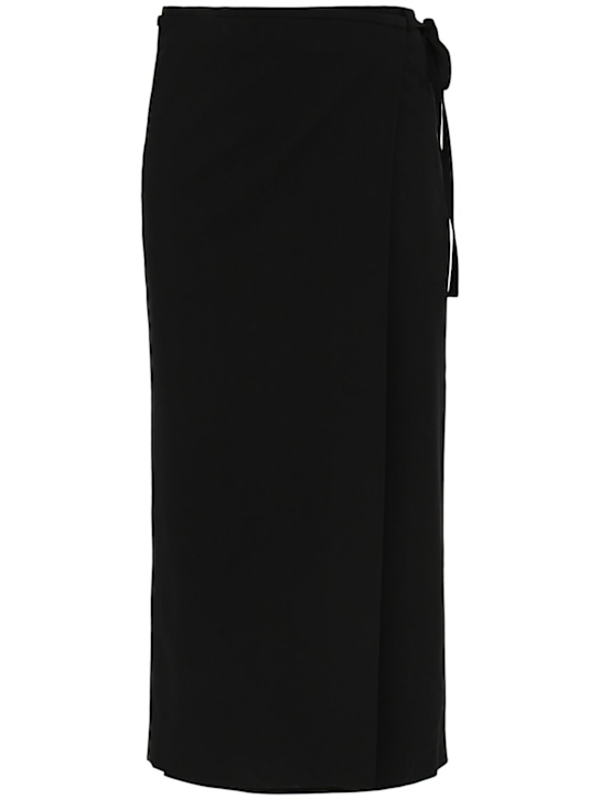 Dunst: Maxi wrap skirt - Black - women_0 | Luisa Via Roma