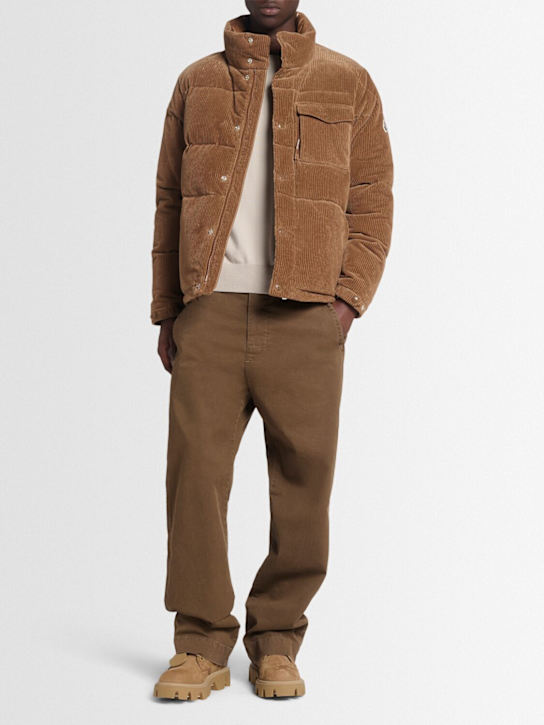 Moncler: Serrant cotton down jacket - men_1 | Luisa Via Roma