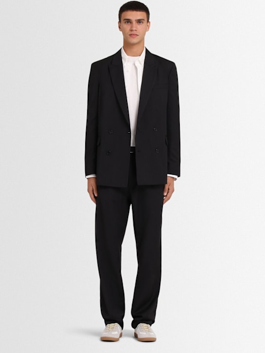 The Core: Pantalon chino en sergé de laine - Gris - men_1 | Luisa Via Roma