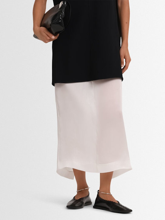 Jil Sander: 5mm Leather ballerina flats - women_1 | Luisa Via Roma