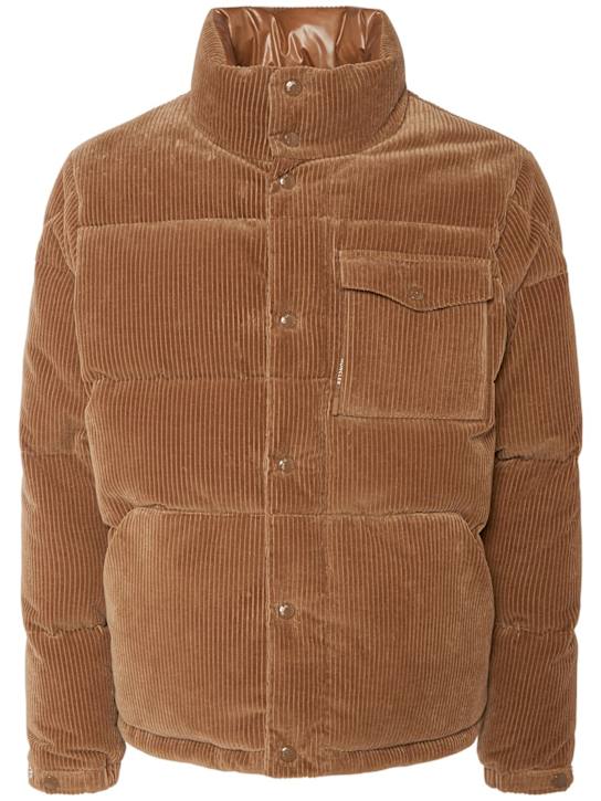 Moncler: Serrant cotton down jacket - men_0 | Luisa Via Roma