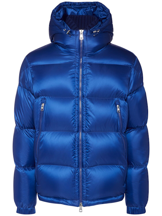 Moncler: Rivau nylon down jacket - Outer Space - men_0 | Luisa Via Roma