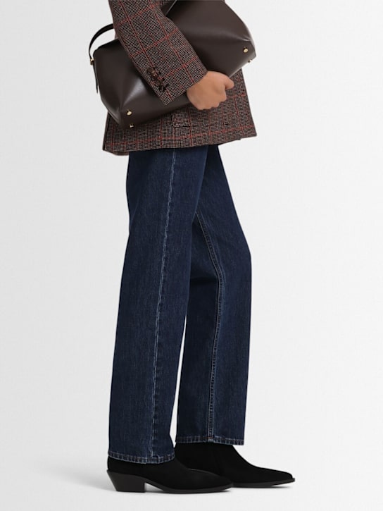 A.EMERY: 40mm Hudson suede ankle boots - Black Suede - women_1 | Luisa Via Roma