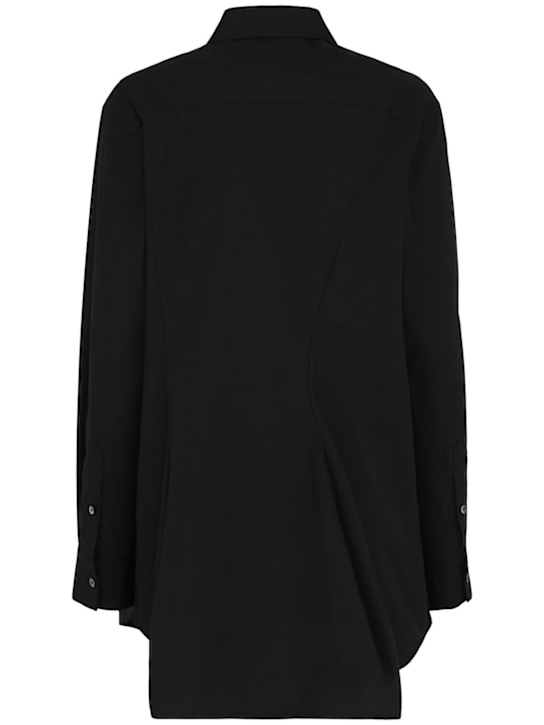 Sacai: Hemd aus Baumwollmischung - Schwarz - women_1 | Luisa Via Roma