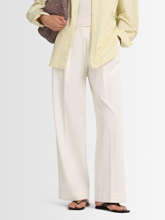 A.EMERY: 10mm Kinto leather flip flops - Mulberry Lizard - women_1 | Luisa Via Roma