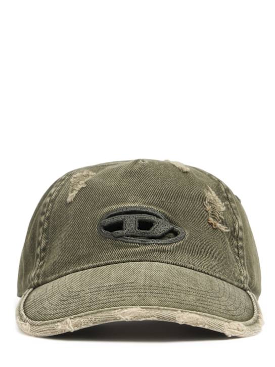 Diesel: Oval-D cotton baseball cap - men_0 | Luisa Via Roma