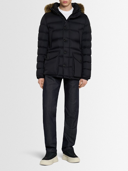 Moncler: Doudoune en nylon Clunye - men_1 | Luisa Via Roma