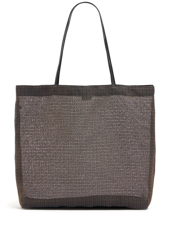 The Row: Barn tote bag - Green Blue - women_0 | Luisa Via Roma