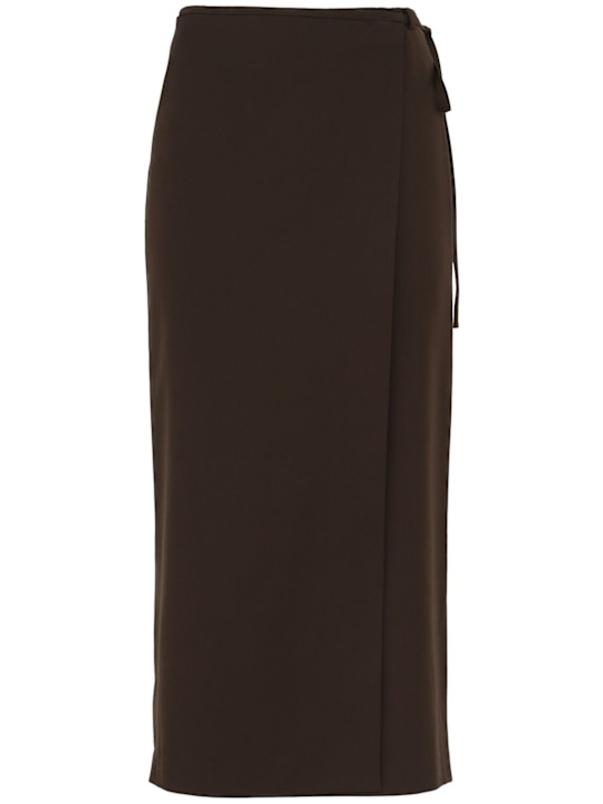 Dunst: Maxi wrap skirt - Brown - women_0 | Luisa Via Roma