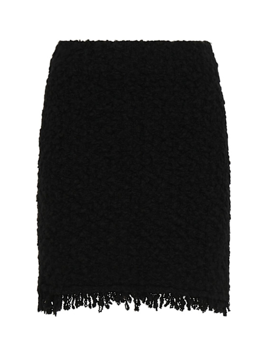 Fabiana Filippi: Solid tweed bouclé midi skirt - women_0 | Luisa Via Roma