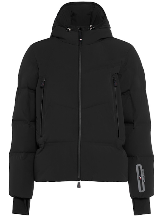 Moncler Grenoble: Angren nylon blend down ski jacket - Black - men_0 | Luisa Via Roma