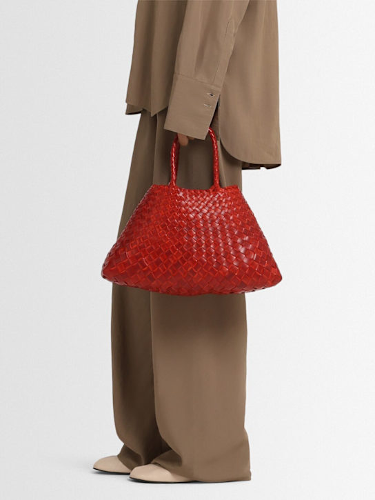 Dragon Diffusion: Small Santa Croce leather shoulder bag - Orange Brush - women_1 | Luisa Via Roma