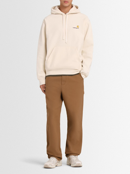 Carhartt WIP: 'Dearborn' single knee canvas pants - Hamilton Brown - men_1 | Luisa Via Roma