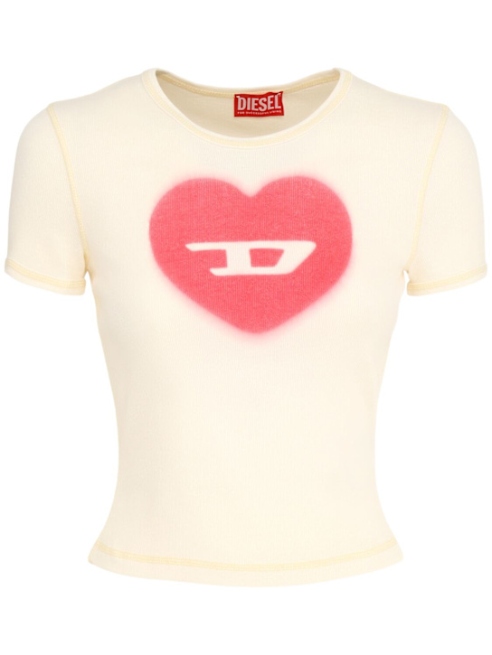 Diesel: T-Ele t-shirt - White - women_0 | Luisa Via Roma