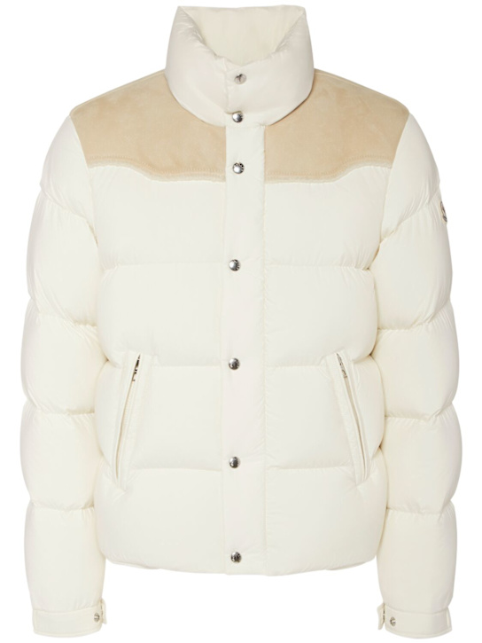 Moncler: Chaqueta de plumas de nylon - men_0 | Luisa Via Roma