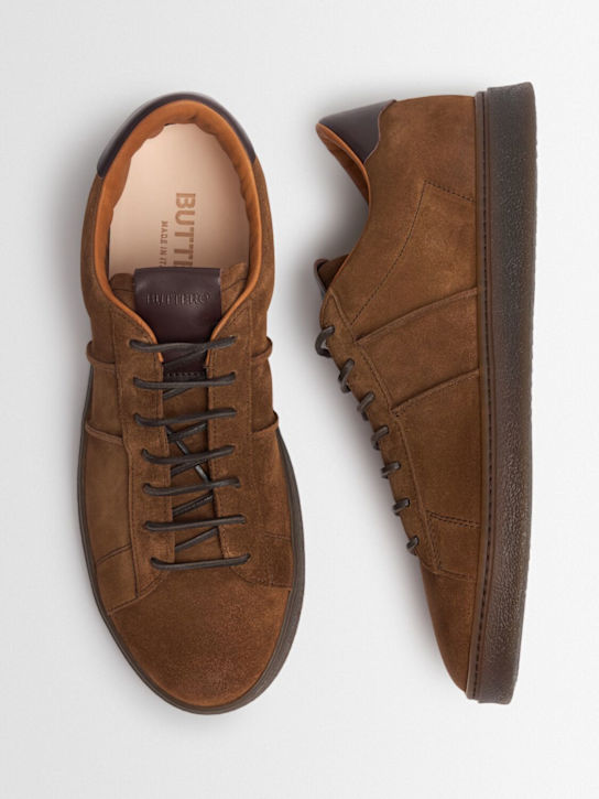 Buttero: Stunning leather sneakers - Sigaro - men_1 | Luisa Via Roma