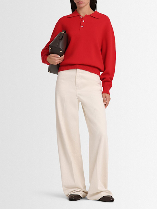 Dunst: Wool blend collared sweater - women_1 | Luisa Via Roma