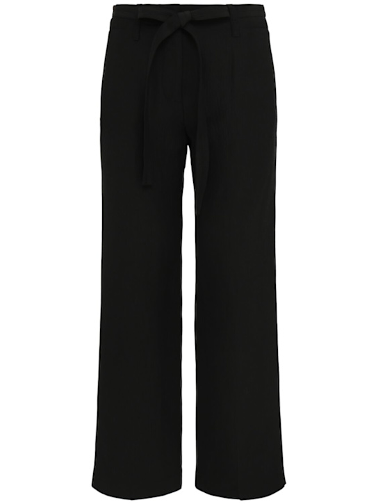 Proenza Schouler: Maggi viscose blend wide pants - Black - women_0 | Luisa Via Roma